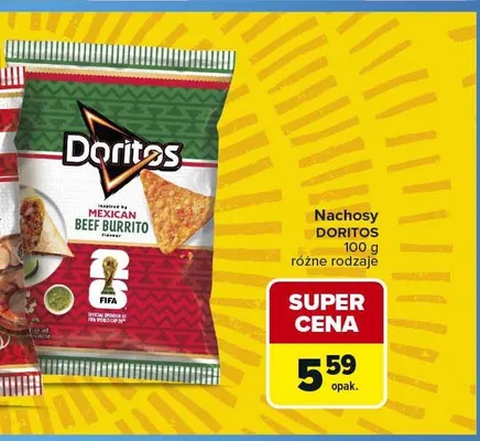 Nachosy Doritos Beef Burrito promocja w Carrefour