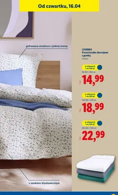 Prześcieradło dżersejowe z gumką 140-160×200cm promocja w Lidl