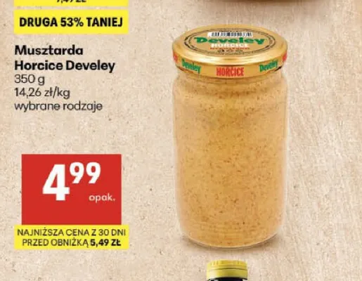 Musztarda Horcice Develey promocja w Delikatesy Centrum