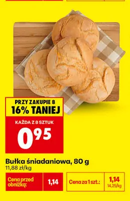 Bułka śniadaniowa promocja w Biedronka