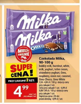 Czekolada Milka Raisin Nut promocja w Twój Market