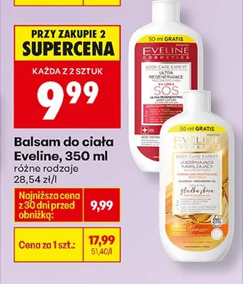 Balsam do ciała, różne rodzaje promocja w Biedronka