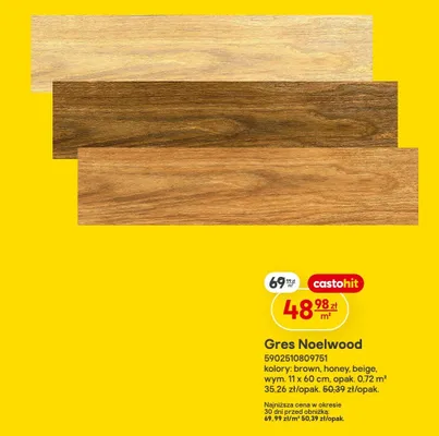 Gres Noelwood promocja w Castorama