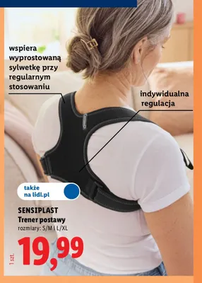 Trener postawy S/M Sensiplast promocja w Lidl