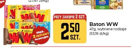 Baton WW E.Wedel w gorzkiej czekoladzie promocja w Społem Częstochowa