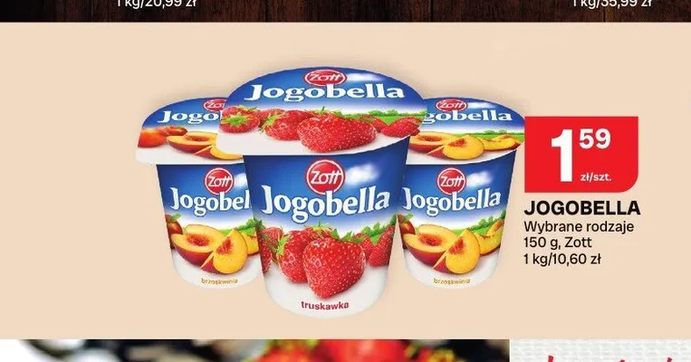 Jogurt Jogobella brzoskwinia promocja w Chorten