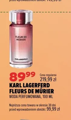 Woda perfumowana Karl Lagerfeld Fleurs de Mûrier promocja w Drogerie Natura
