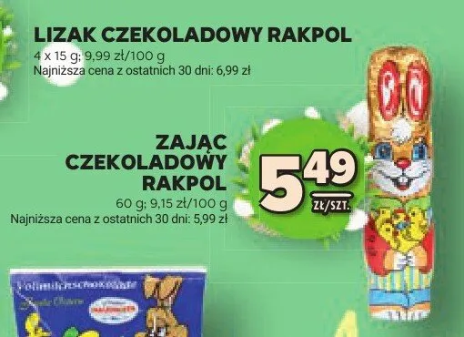 Zając czekoladowy promocja w Stokrotka