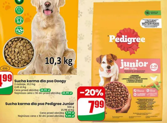 Sucha karma dla psa Pedigree Junior promocja w Dino