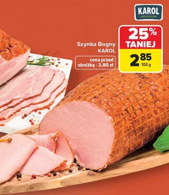 Szynka Bogny Karol promocja w Carrefour