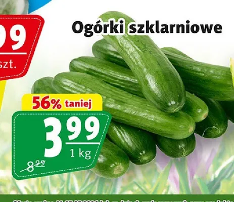 Ogórki szklarniowe promocja w Prim Market