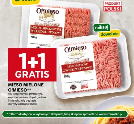 Mięso garmażeryjne wieprzowo-wołowe O!Mięso promocja w Stokrotka