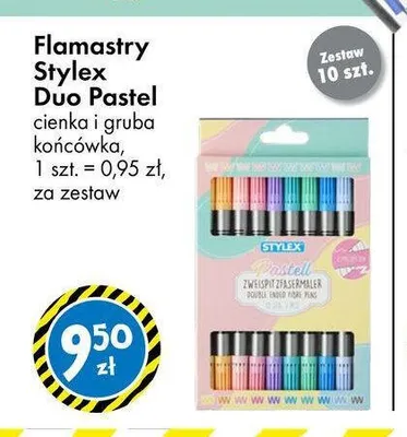 Flamastry Stylex Duo Pastel promocja w Tedi
