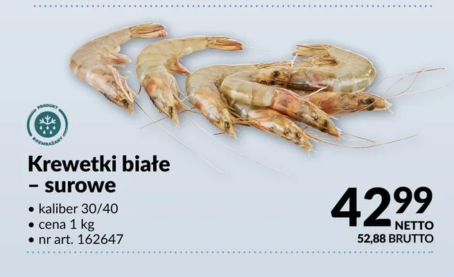 Krewetki białe - surowe promocja w Makro