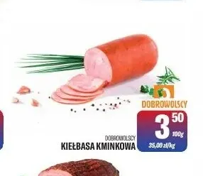 Kiełbasa kminkowa Dobrowolscy promocja w Tomi Markt
