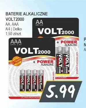 Baterie alkaliczne Volt2000 AA promocja w Słoneczko
