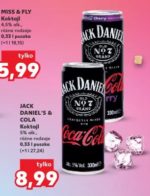 Koktajl Jack Daniel's & Cola Cherry promocja w Kaufland