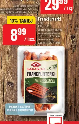 Frankfurterki Kabanos promocja w POLOmarket