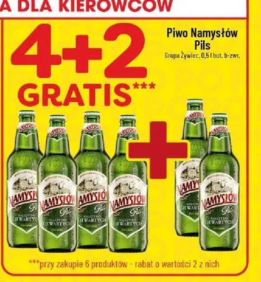 Piwo Namysłów Pils 0.5l promocja w POLOmarket