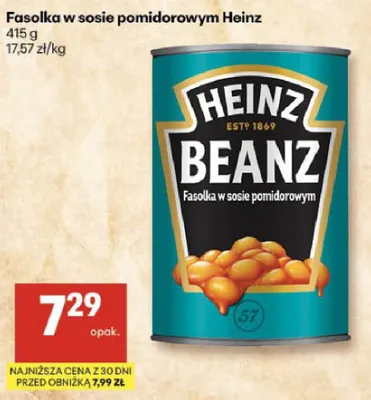 Fasolka w sosie pomidorowym promocja w Delikatesy Centrum