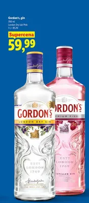 Gin London Dry lub Pink promocja w Lidl
