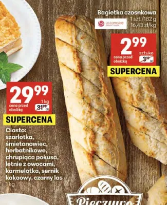 Ciasto wybrane rodzaje promocja w Delikatesy Centrum