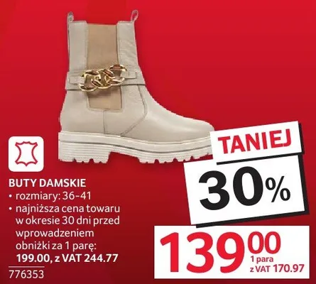 Buty damskie rozmiary: 36-41 promocja w Selgros