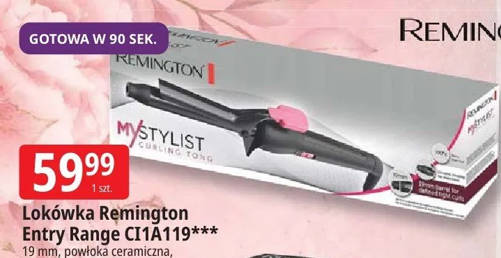 Lokówka Remington Entry Range CI1A119 19mm powłoka ceramiczna promocja w Leclerc