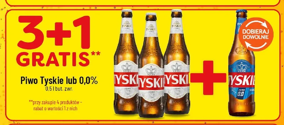 Piwo bezalkoholowe Tyskie promocja w POLOmarket