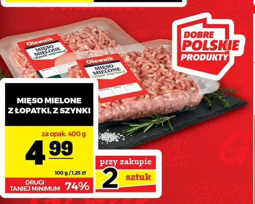 Mięso mielone z łopatki wieprzowej Olewnik promocja w Gram Market