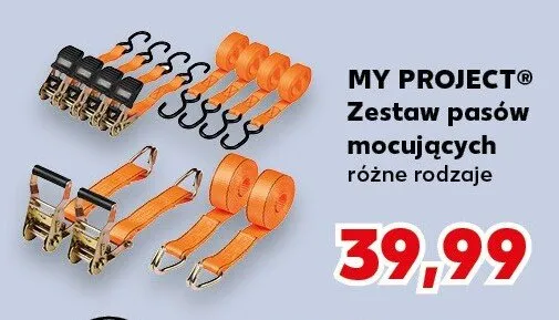 Zestaw pasów mocujących My Project promocja w Kaufland