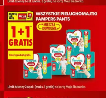 Pieluchomajtki Pampers Pants promocja w Biedronka