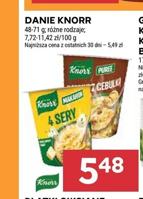 Danie puree z cebulką Knorr promocja w Stokrotka
