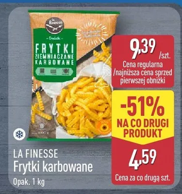 Frytki karbowane promocja w Aldi