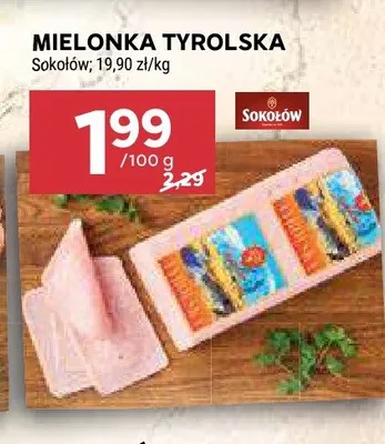Mielonka tyrolska Sokołów promocja w Stokrotka