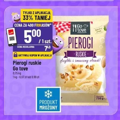 Pierogi ruskie Go tove promocja w POLOmarket