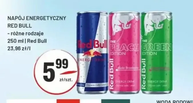 Napój energetyczny Red Bull Peach Edition promocja w Sedal