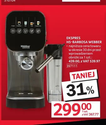 Ekspres H5-Barbosa Webber promocja w Selgros