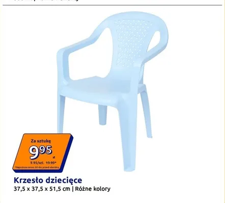 Krzesło dziecięce 37,5x37,5x51,5 cm promocja w Action