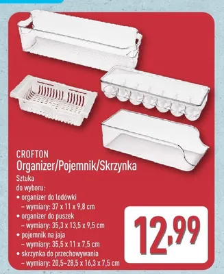 Organizer do puszek Crofton 35,3x13,5x9,5cm promocja w Aldi
