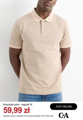 Koszulka polo C&A regular fit promocja w C&A