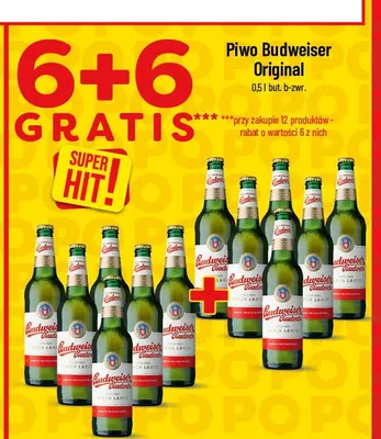 Piwo Budweiser Original promocja w POLOmarket