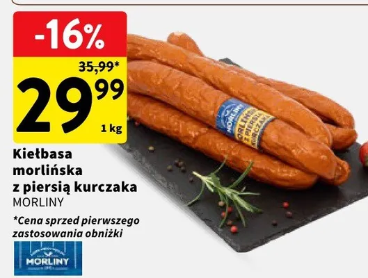 Kiełbasa morlińska z piersią kurczaka promocja w Intermarche