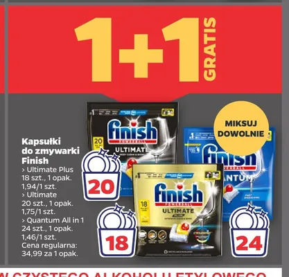 Kapsułki do zmywarki Finish Ultimate promocja w Netto