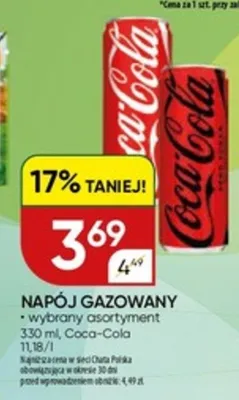 Napój gazowany promocja w Chata Polska