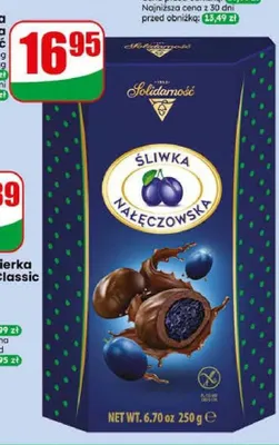 Bombonierka Śliwka Nałęczowska Solidarność promocja