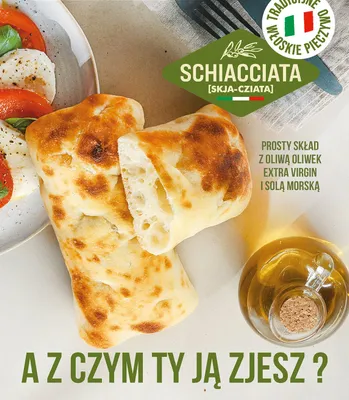 Pieczywo Schiacciata z oliwą z oliwek extra virgin i solą morską promocja w Biedronka