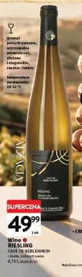 Wino białe Riesling Cave de Beblenheim promocja w Intermarche