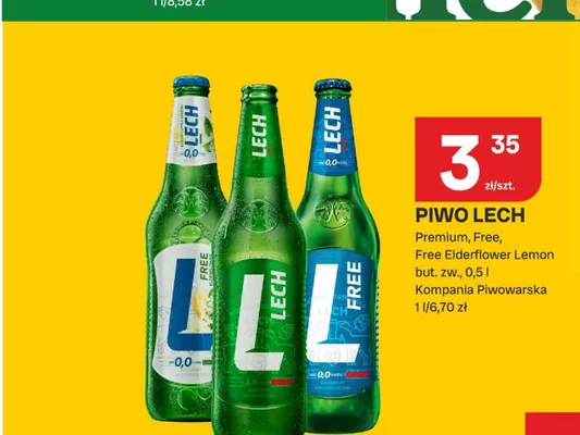 Piwo bezalkoholowe Lech Free Elderflower Lemon promocja w Chorten