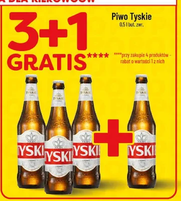 Piwo Tyskie 0.5l but. zwr. promocja w POLOmarket